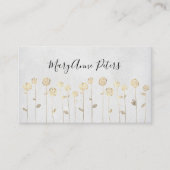 フェイク金ゴールド箔 名刺 (正面)