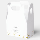 フェイク金ゴールド紙吹雪 |結婚式の引き出物モダンボックス フェイバーボックス (オープン)