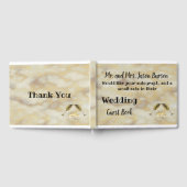 フェイク金ゴールド結婚ズゲストブック ゲストブック (全面)