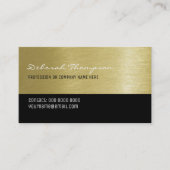 フェイク金ゴールド背景プロフェッショナル 名刺 (正面)