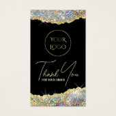 フェイク金ゴールド虹色グリッターパッケージの挿入 (正面)