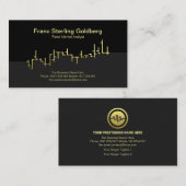 フェイク金ゴールド証券取引所グラフ先物市場 名刺 (正面/裏面)