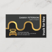 フェイク金ゴールド輸送ロードマップトラック 名刺 (正面)