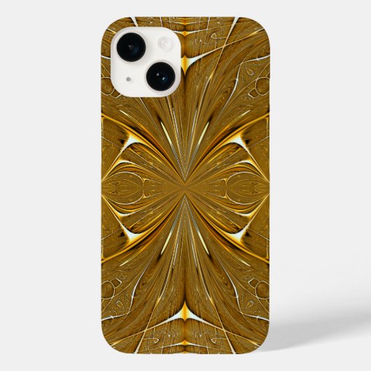フェイク金ゴールド金属パターンデザイン Case-Mate iPhoneケース (裏面)