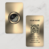 フェイク金ゴールド金属プレートプレーヤー名刺 名刺 (正面/裏面)