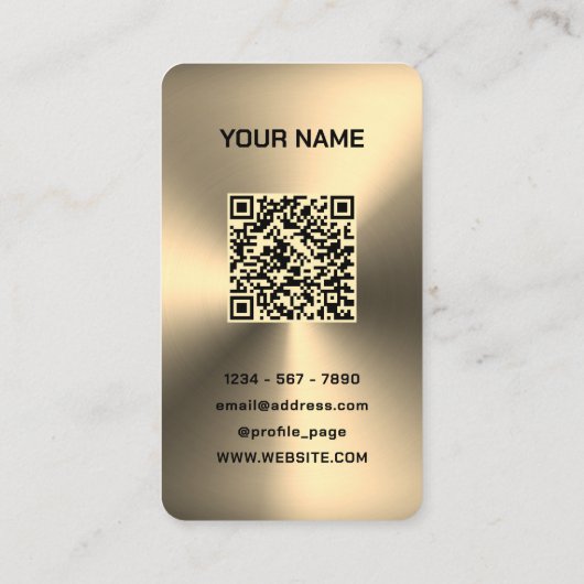 フェイク金ゴールド金属プレートプレーヤー名刺 名刺 (裏面)