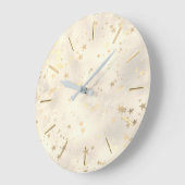 フェイク金ゴールド金属効果の小さな星 ラージ壁時計 (傾斜)