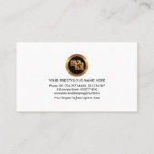 フェイク金ゴールド金融番号波形 名刺 (裏面)