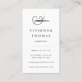 フェイク金ゴールド針と糸 |シーストレスまたはテーラー 名刺 (裏面)