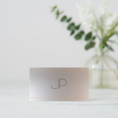 フェイク金ゴールド銀モノグラモダンムプロフェッショナル 名刺 (スタンド正面)