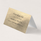 フェイク金ゴールド革 名刺 (裏面)