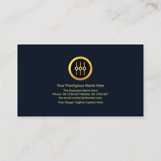 フェイク金ゴールド音周波数StudioエンジニアDJ 名刺 (裏面)