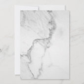 フェイク金ゴールド&大理石の卒業発表 案内状 (裏面)