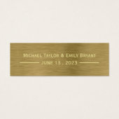 フェイク金ゴールドMetalテクスチャブックマーク (正面)