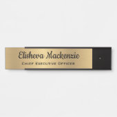 フェイク金ゴールドOfficeドアの署名シンボルや象徴名プレート サインプレート (正面)