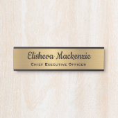 フェイク金ゴールドOfficeドアの署名シンボルや象徴名プレート サインプレート (正面)