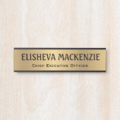 フェイク金ゴールドOfficeドアの署名シンボルや象徴名プレート サインプレート (正面)