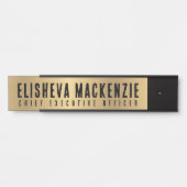 フェイク金ゴールドOfficeドアの署名シンボルや象徴名プレート サインプレート (正面)