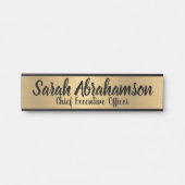 フェイク金ゴールドOfficeドアの署名シンボルや象徴名プレート サインプレート (正面)