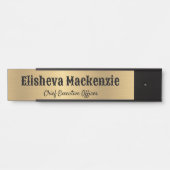 フェイク金ゴールドOfficeドアの署名シンボルや象徴名プレート サインプレート (正面)