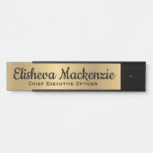 フェイク金ゴールドOfficeドアの署名シンボルや象徴名プレート サインプレート (正面)
