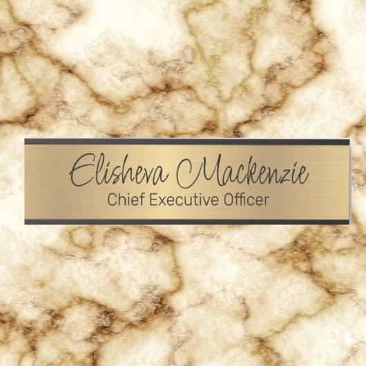 フェイク金ゴールドOfficeドアの署名シンボルや象徴名プレート サインプレート