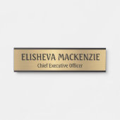 フェイク金ゴールドOfficeドアの署名シンボルや象徴名プレート サインプレート (正面)