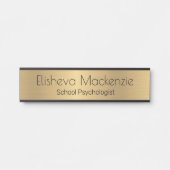 フェイク金ゴールドOfficeドアの署名シンボルや象徴名プレート サインプレート (正面)