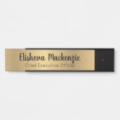 フェイク金ゴールドOfficeドアの署名シンボルや象徴名プレート サインプレート (正面)