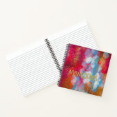 フェイク金ゴールドTouch抽象芸術メモリ ノートブック (内部)