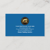 フェイク銀ストライプ絵を描ローラーブラシ画家 名刺 (裏面)