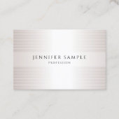 フェイク銀モダンシンプルエレガントトレンディーテンプレート 名刺 (正面)