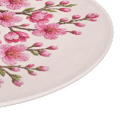 フェイク3D刺繍桜の枝イラスト カッティングボード (角)