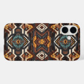 フェイク・アステカ木目模様 iPhone 16 Plus カーケース Case-Mate iPhoneケース (裏面 (横))
