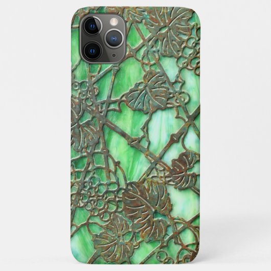 フェイク アンティーク ステンドグラス 葡萄の蔓 Case-Mate iPhoneケース (裏面)