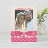 フェイク バルーン, ランタン フォト ウェディング 招待状, シェブロン 3 招待状 (スタンド正面)