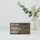 フェイク ラスティック ウッド 名刺 (スタンド正面)
