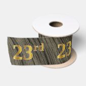 フェイク/模造金ゴールド「第23回」イベント番号素朴(I) サテンリボン (リール)