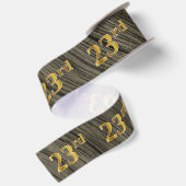 フェイク/模造金ゴールド「第23回」イベント番号素朴(I) サテンリボン (裏面)