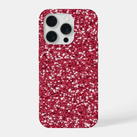 フェイク 赤 ギッター柄 ルック iPhoneケース (裏面)