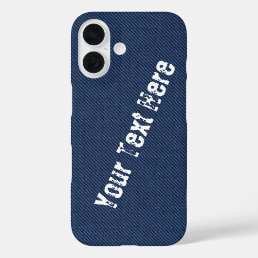 フェイクBlue Jeansテキスト名 Case-Mate iPhoneケース (裏面)
