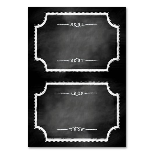 フェイクChalkboardテンテッドネーム座席表 テーブルナンバー (正面)