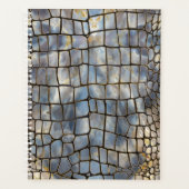 フェイクCrocodileテクスチャ大理石と金ゴールド プランナー手帳 (正面)