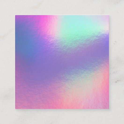 フェイクHolo Media Insertミニビ感謝していジ・ビジネス・カード スクエア名刺 (裏面)