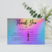 フェイクHolographic Thank you Social Media Insert (スタンド正面)