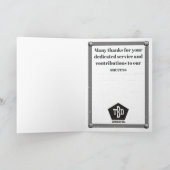 フェイクstudes universal employee anniversary card カード (内部)