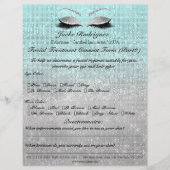 フェイシャルトリートメント同意型枠ブルーグレー チラシ (正面)