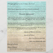 フェイシャルトリートメント同意型枠ブルー金ゴールド チラシ (裏面)