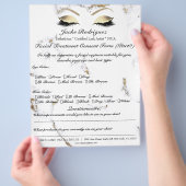 フェイシャルトリートメント同意型枠大理石部2b チラシ (手)