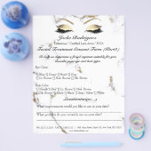 フェイシャルトリートメント同意書 マーブルパート2 チラシ (シングル)